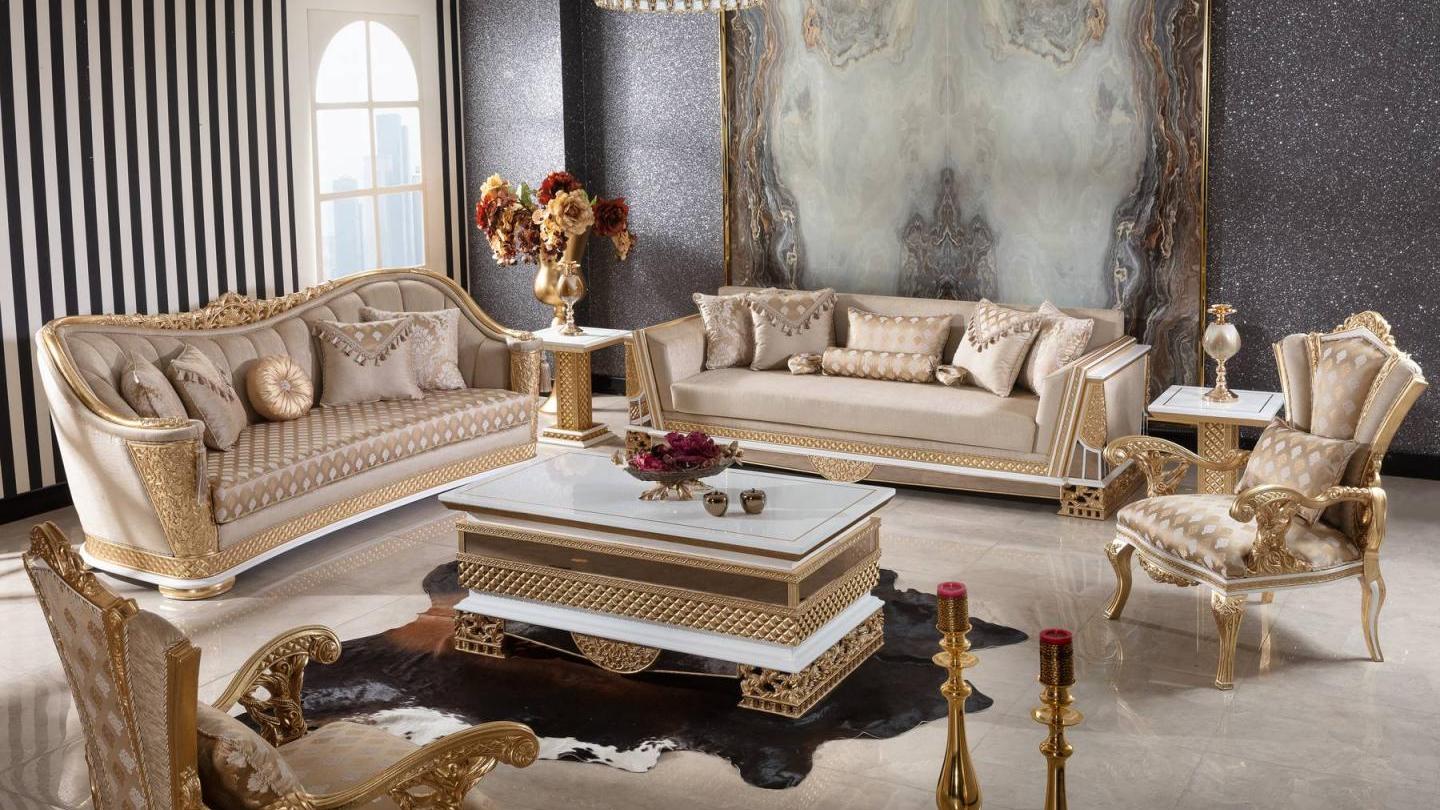 Konakri Cream Koltuk Takımı