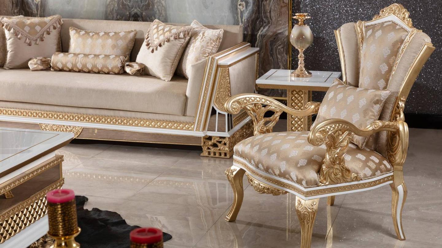 Konakri Cream Koltuk Takımı