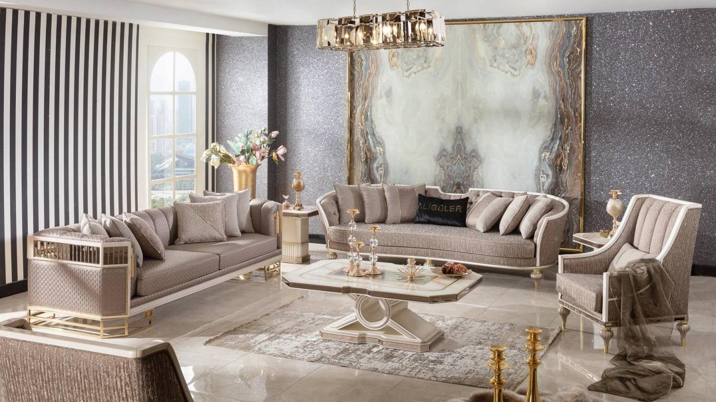 Mumbai Cream Koltuk Takımı