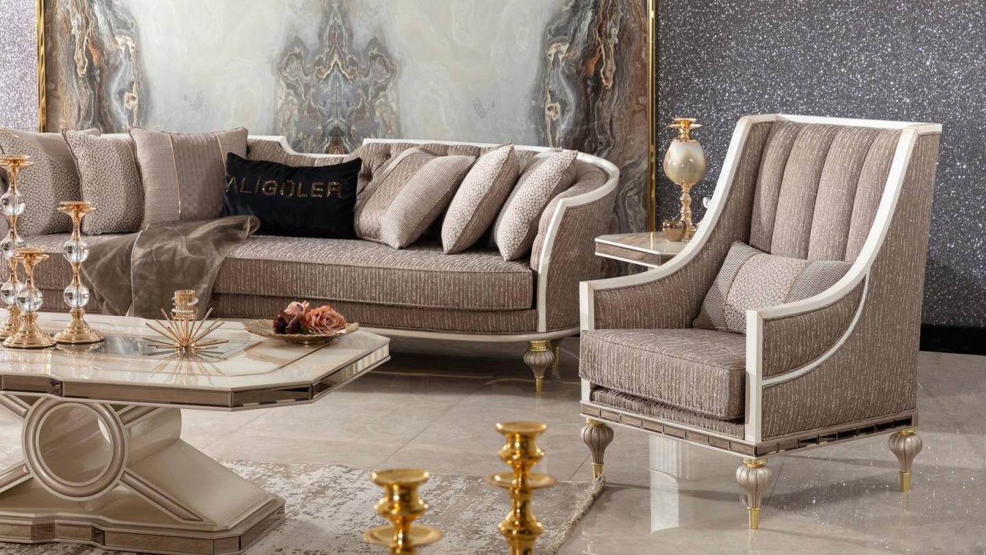 Mumbai Cream Koltuk Takımı