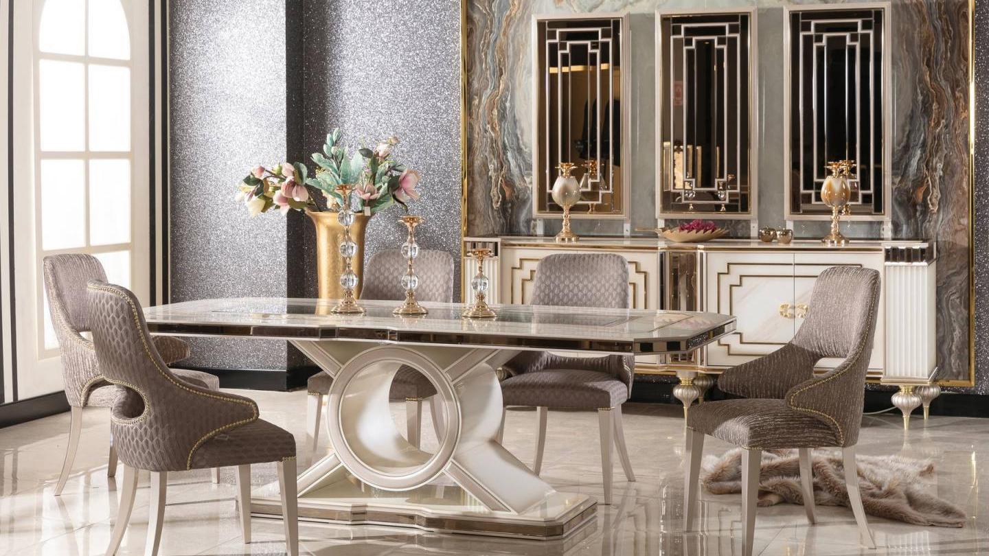 Mumbai Cream Yemek Odası